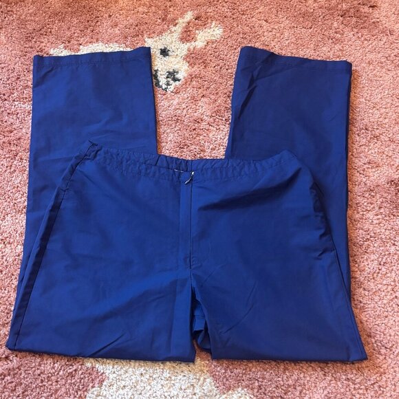 Nike Women’s Blue Scrub Pants Size Small S - Zip Up Front w/ Pockets - Picture 1 of 5